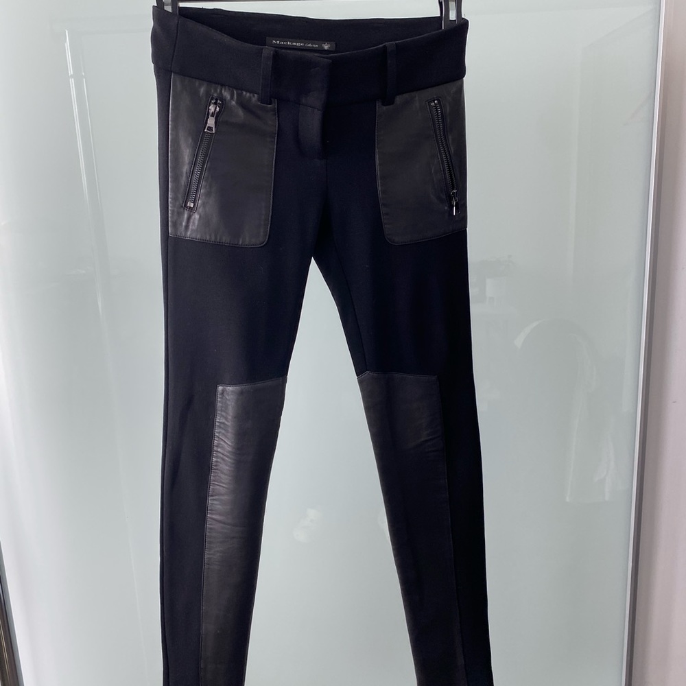 Mackage moto leather pants